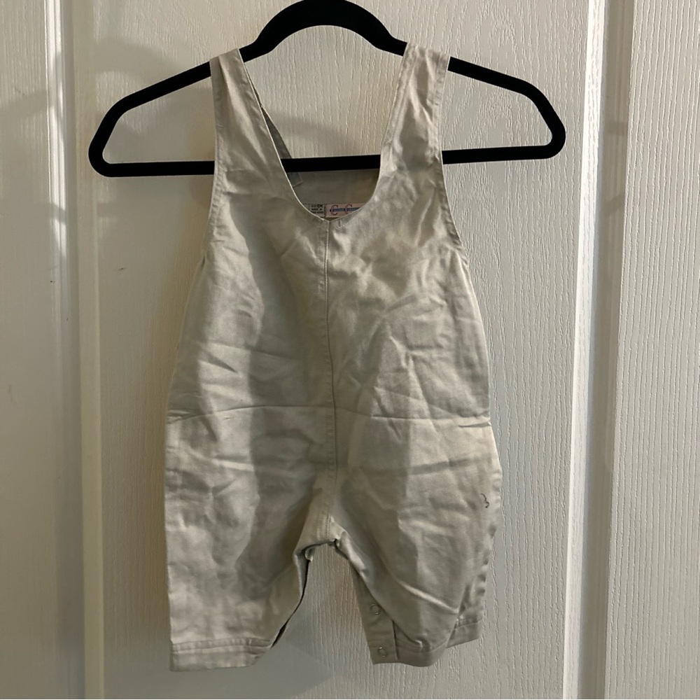 College Classic baby size 6 months overalls with pumpkin decal - Picture 6 of 7